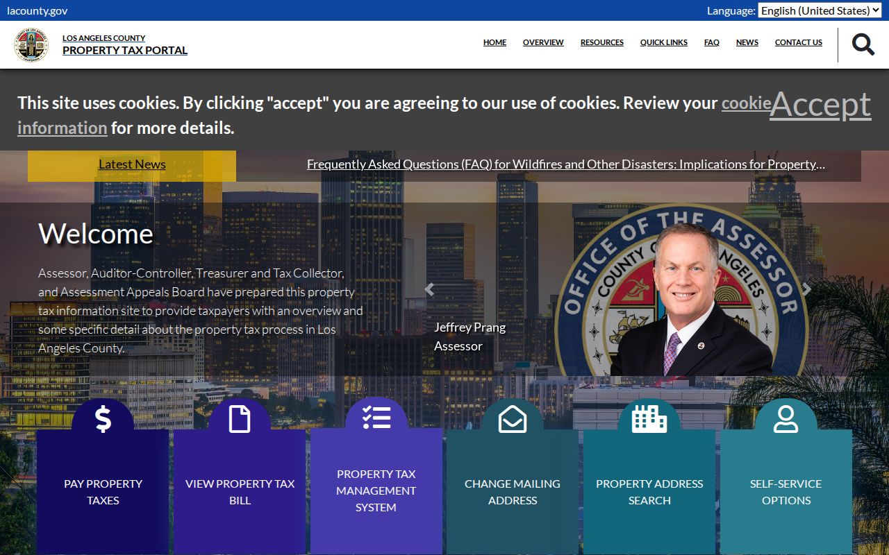 Montebello records search through the Los Angeles County property tax portal